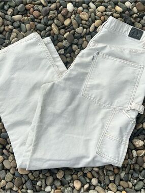 Vintage 90s silver tab white carpenter style jeans